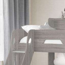 Orion - Kids Triple Sleeper Bed - Storage - Light Grey Oak - Wood - 3ft and 4ft - Happy Beds - thumbnail 2