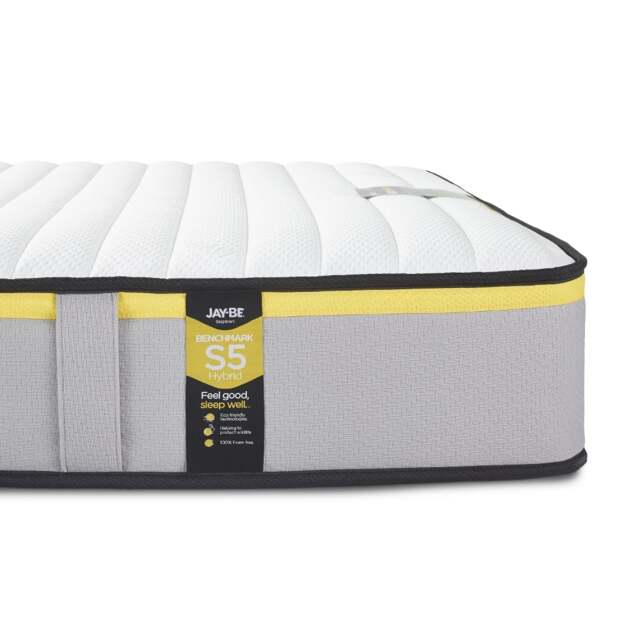 Jay-Be Benchmark S5 Hybrid Pocket Spring Mattress - 5ft King Size (150 x 200 cm) - image 1