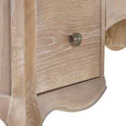 Camille - 2-Drawer Dressing Table with Stool - Oak - Wooden - Happy Beds - thumbnail 5