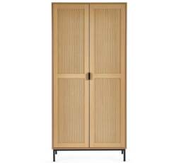 Sia Oak 2 Door Wooden Wardrobe - thumbnail 7