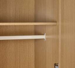 Sia Oak 2 Door Wooden Wardrobe - thumbnail 5