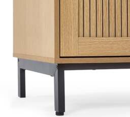 Sia Oak 2 Door Wooden Wardrobe - thumbnail 6