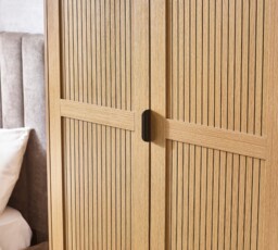 Sia Oak 2 Door Wooden Wardrobe - thumbnail 3