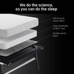 Jay-Be – Single - Rollaway Folding Bed with E-Fibre Mattress – White/Black – Metal/Fabric – 3ft - thumbnail 4