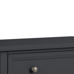 Maine - 3 Drawer Chest - Dark Grey - Wooden - Happy Beds - thumbnail 5