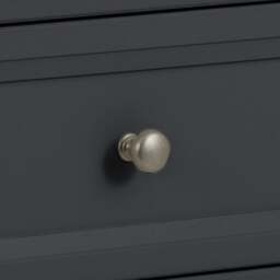 Maine - 3 Drawer Chest - Dark Grey - Wooden - Happy Beds - thumbnail 6