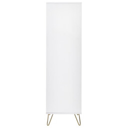 Murano - 2 Door Combination Wardrobe - White - Wooden - Happy Beds - thumbnail 5