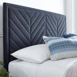 Watson - Super King Size - Ottoman Storage Bed - Dark Grey - Fabric - 6ft - Happy Beds - thumbnail 4