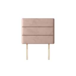 Cornell - Single - Lined Headboard - Pink - Velvet - 3ft - Happy Beds - thumbnail 3