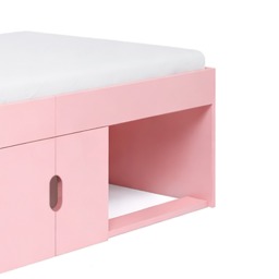 Arctic - Single - Kids Cabin Storage Bed - Pink - Wood - 3ft - Happy Beds - thumbnail 4