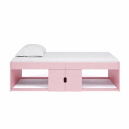 Arctic - Single - Kids Cabin Storage Bed - Pink - Wood - 3ft - Happy Beds - thumbnail 3