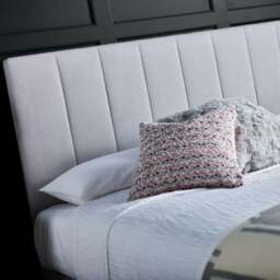 Lincoln Connect - King Size - Ottoman Storage Bed - Light Grey - Fabric - 5ft - Happy Beds - thumbnail 7