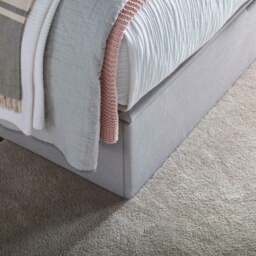 Lincoln Connect - King Size - Ottoman Storage Bed - Light Grey - Fabric - 5ft - Happy Beds - thumbnail 8