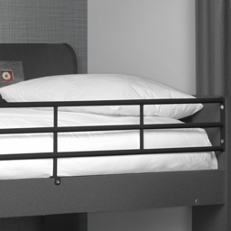 Domino - Single -Kids Bunk Bed - Storage - Dark Grey - Wood and Metal - 3ft - Happy Beds - thumbnail 3