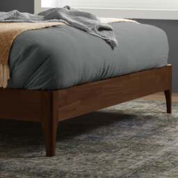 Halden - King Size - Boucle Winged Wooden Bed - Grey - Boucle Fabric - 5ft - thumbnail 5