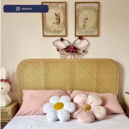 Margot - King Size - Rattan Bed - Oak - Wooden - Low Foot-End - 5ft - Happy Beds - thumbnail 6
