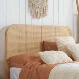Margot - King Size - Rattan Bed - Oak - Wooden - Low Foot-End - 5ft - Happy Beds - thumbnail 5