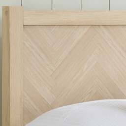 Herringford – Double – Low Foot-End Bed – Oak – Wooden – 4ft6 - Happy Beds - thumbnail 5