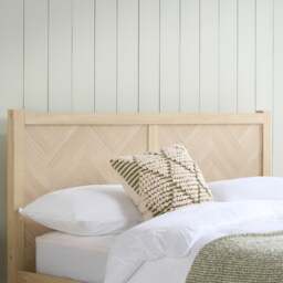 Herringford – Double – Low Foot-End Bed – Oak – Wooden – 4ft6 - Happy Beds - thumbnail 2