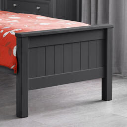 Maine - Single - Bookcase Storage Bed - Anthracite Dark Grey - Wooden - 3ft - Happy Beds - thumbnail 3
