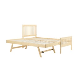 Buxton - Single - High Foot-End Bed with Underbed Trundle - Natural Pine - Wood - 3ft - thumbnail 5