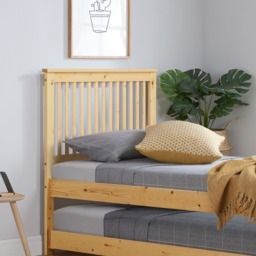 Buxton - Single - High Foot-End Bed with Underbed Trundle - Natural Pine - Wood - 3ft - thumbnail 3