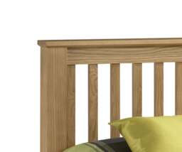 Amsterdam - Super King - High Foot End Solid Oak Wooden Bed Frame - Super King - Happy Beds - thumbnail 5