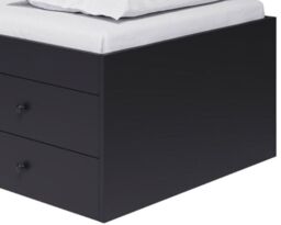 Arctic - Single - 4-Drawer Storage Cabin Bed - Black - Wooden - 3ft - Happy Beds - thumbnail 6