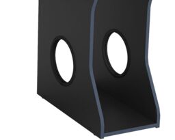 Enzo - Gaming Desk - Black/Blue - Wooden - Happy Beds - thumbnail 8