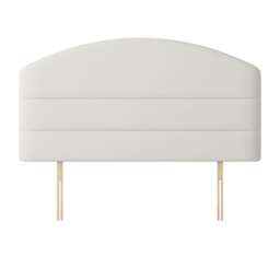 Dudley - Super King Size - Lined Headboard - White - Fabric - 6ft - Happy Beds - thumbnail 5