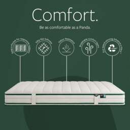 Jay-Be - Single - Natural Fresh Bamboo e - Pocket Pocket Spring Children's Mattress - Fabric - Vacuum Packed - 3ft - thumbnail 7