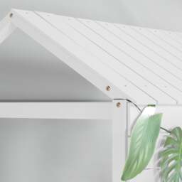 Adventure - Single - Kids House Style Bunk Bed - White - Wooden - 3ft - Happy Beds - thumbnail 3