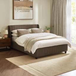 Marley - King-Size - Ottoman Storage Bed - Brown - Velvet - 5ft