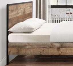 Urban Rustic - Small Double -Wood and Metal - 4ft - Happy Beds - thumbnail 6