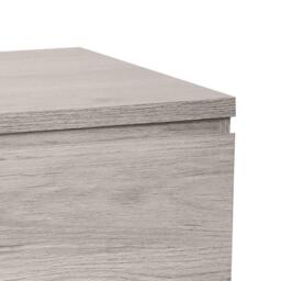 Jupiter - 2 Drawer Bedside Table - Grey Oak - Wooden - Happy Beds - thumbnail 5