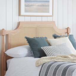 Geneva – Double – French Style Rattan Bed - Oak – Wooden – 4ft6 - Happy Beds - thumbnail 2