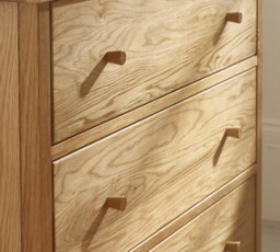 Coxmoor – 3-Drawer Chest of Drawers – Oak – Wooden - Happy Beds - thumbnail 4