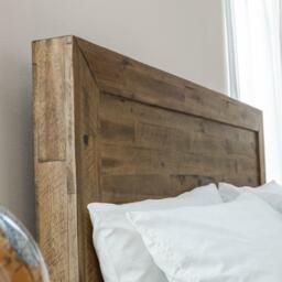 Hoxton - King Size - Rustic Oak Effect - Wood - 5ft - Happy Beds - thumbnail 3