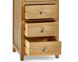 Mallory - 7 Drawer Narrow Chest - Oak - Wood - thumbnail 5