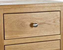 Mallory - 7 Drawer Narrow Chest - Oak - Wood - thumbnail 2