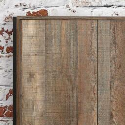 Urban Rustic - 4 Door Wardrobe - Oak/Black - Wooden/Metal - Happy Beds - thumbnail 3