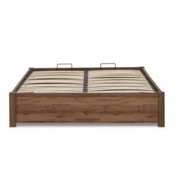 Westbrook – Double – Platform Ottoman Storage Bed – Rustic– Wooden – 4ft6 - Happy Beds - thumbnail 7