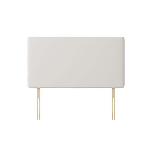 Cornell - King Size - Plain Headboard - White - Fabric - 5ft - Happy Beds - image 1