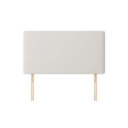 Cornell - King Size - Plain Headboard - White - Fabric - 5ft - Happy Beds - thumbnail 1