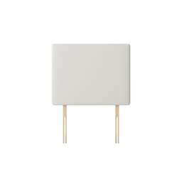 Cornell - King Size - Plain Headboard - White - Fabric - 5ft - Happy Beds - thumbnail 3