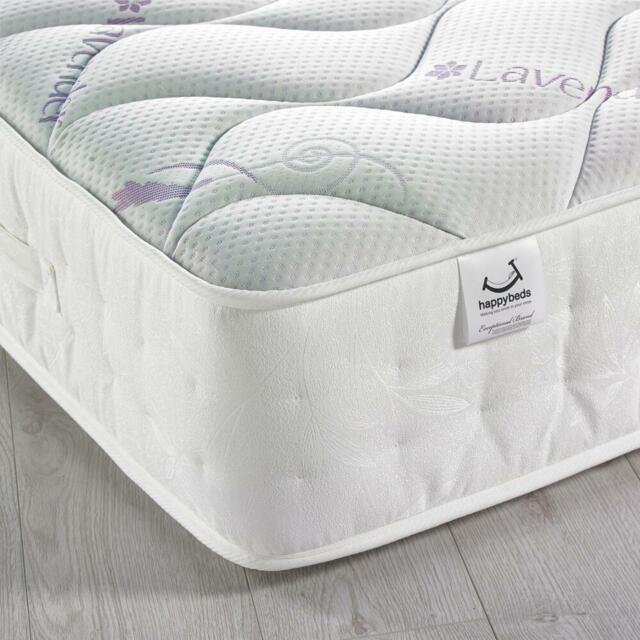 Lavender 3000 Pocket Sprung Memory Foam Mattress 2ft6 Small Single (75 x 190 cm)