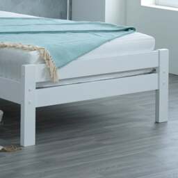 Glory - Double - White - Wooden - Low Foot-End Bed - 4ft6 - Happy Beds - thumbnail 8