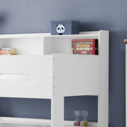 Orion - Kids Triple Sleeper Bed - Storage - White - Wood - 3ft and 4ft - Happy Beds - thumbnail 3