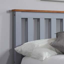 Phoenix - Single - Stone Grey Wooden Ottoman Storage Bed Frame - Slatted Headboard - 3ft - Happy Beds - thumbnail 5