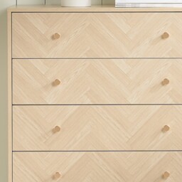 Herringford - 4 Drawer Chest of Drawers - Oak – Wooden – Happy Beds - thumbnail 5